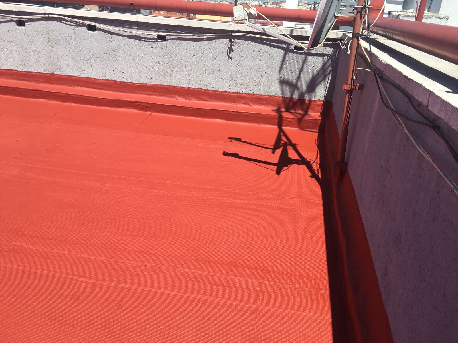 Reparación del tejado terraza en Vallecas